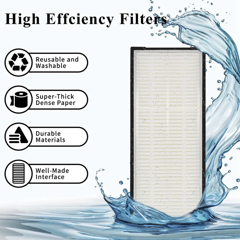 14PCS For Roborock S8 Pro Ultra /S8+/S8 Vacuum Cleaner Washable Filter Mop Cloth Roller Side Brush Replacement