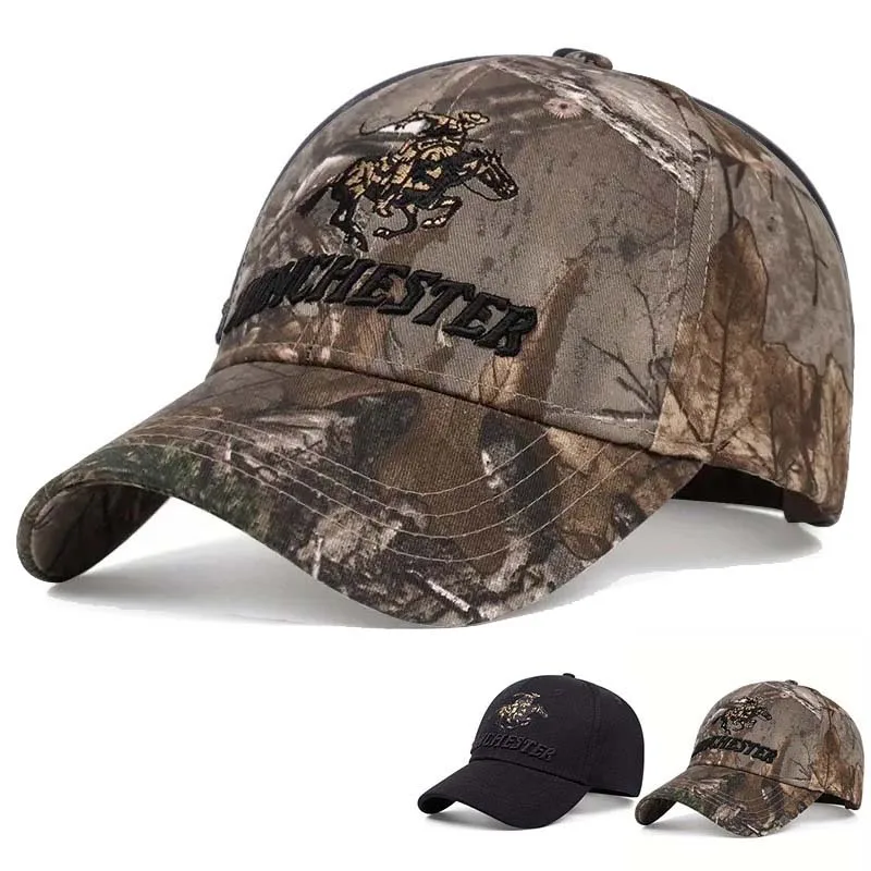 Gorras de béisbol unisex con bordado de letras Winchester, gorras informales ajustables para primavera y otoño, sombrero con protección solar