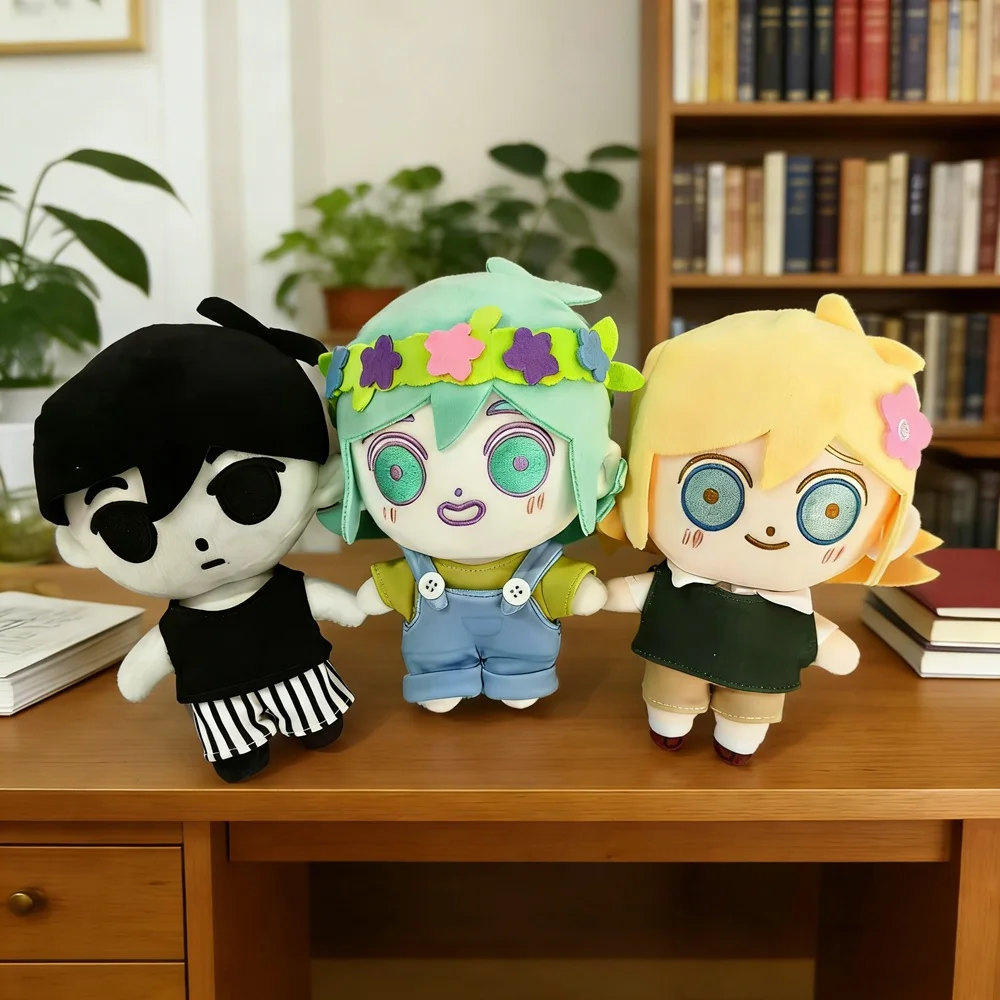 Peluche de Omori, Lindo Peluche Negro Creativo, Almohada de Navidad para Niños, Compañero de Sueño, Regalo