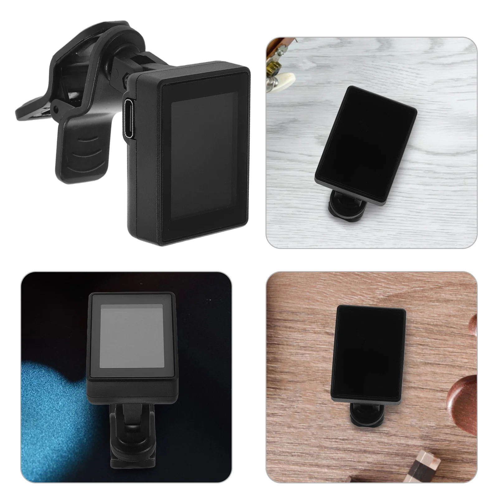 

Digital Clip on Rechargeable Guitar Tuner Color Screen for Acoustic Electric Violin Ukulele Bass Auto Tuner Guitar