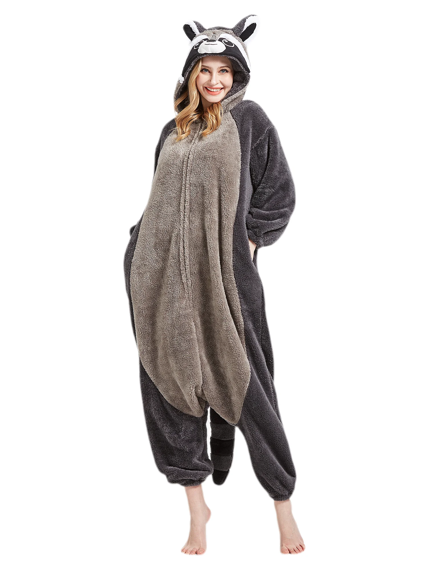 Unisex Adult Onesies Animal Cosplay One Piece Pajamas Kigurumi Sleepwear Costume