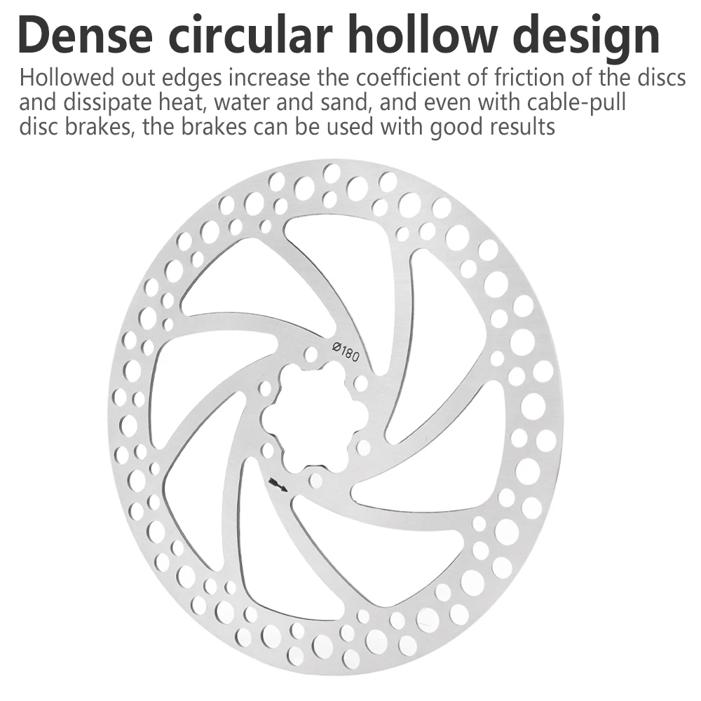 Wirnik hamulca tarczowego A2 do roweru szosowego MTB/szosowego 180 mm/160 mm 6-calowe tarcze hamulcowe ze stali nierdzewnej do części do rowerów