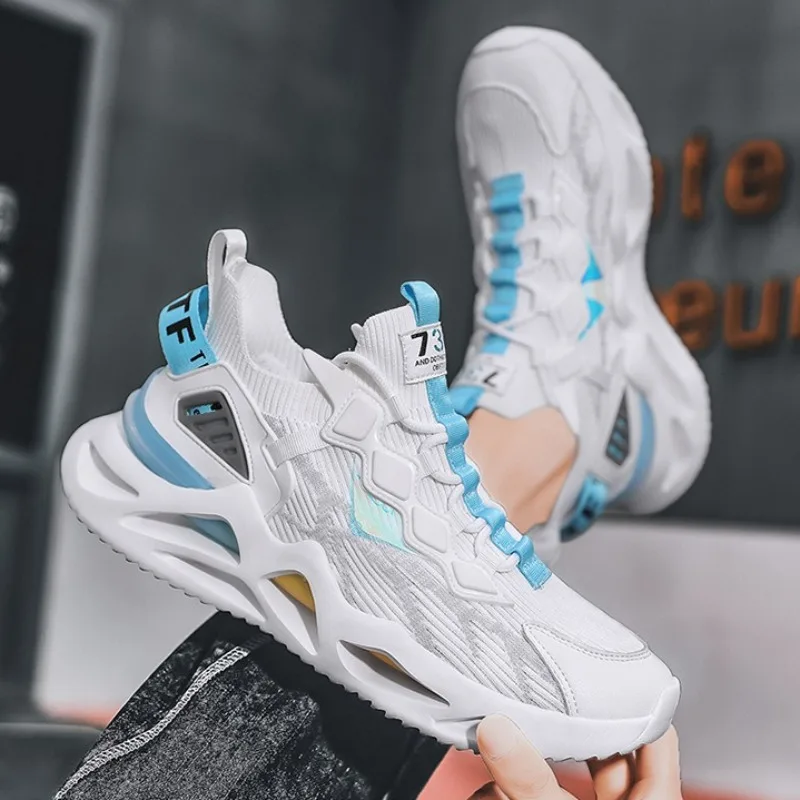 أحذية رياضية رجالية فاخرة للربيع والصيف منصة تنس الجري أحذية رياضية ماركة شعبية أحذية تدريب سباق قابلة للتنفس مقاس كبير 45 #2