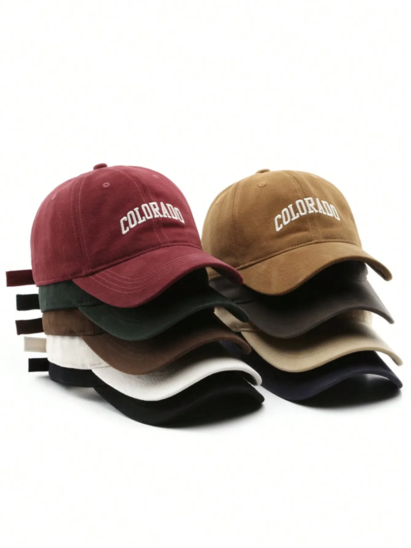 1 unisex brushed thick COLORADO embroidered fashionable baseball cap