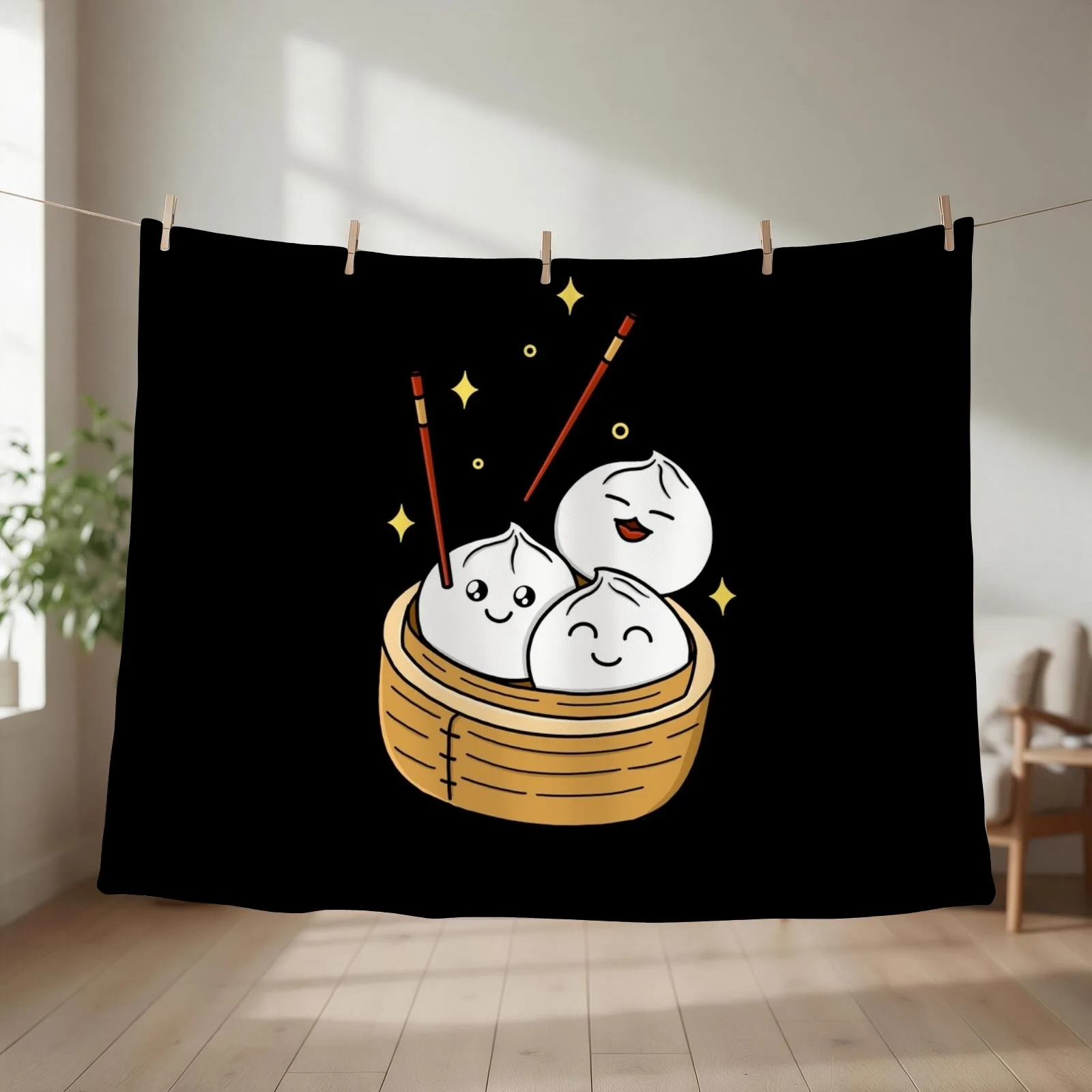 Happy Dumpling Throw Blanket Luxury Throw Baby Cute Plaid Quilt Blankets