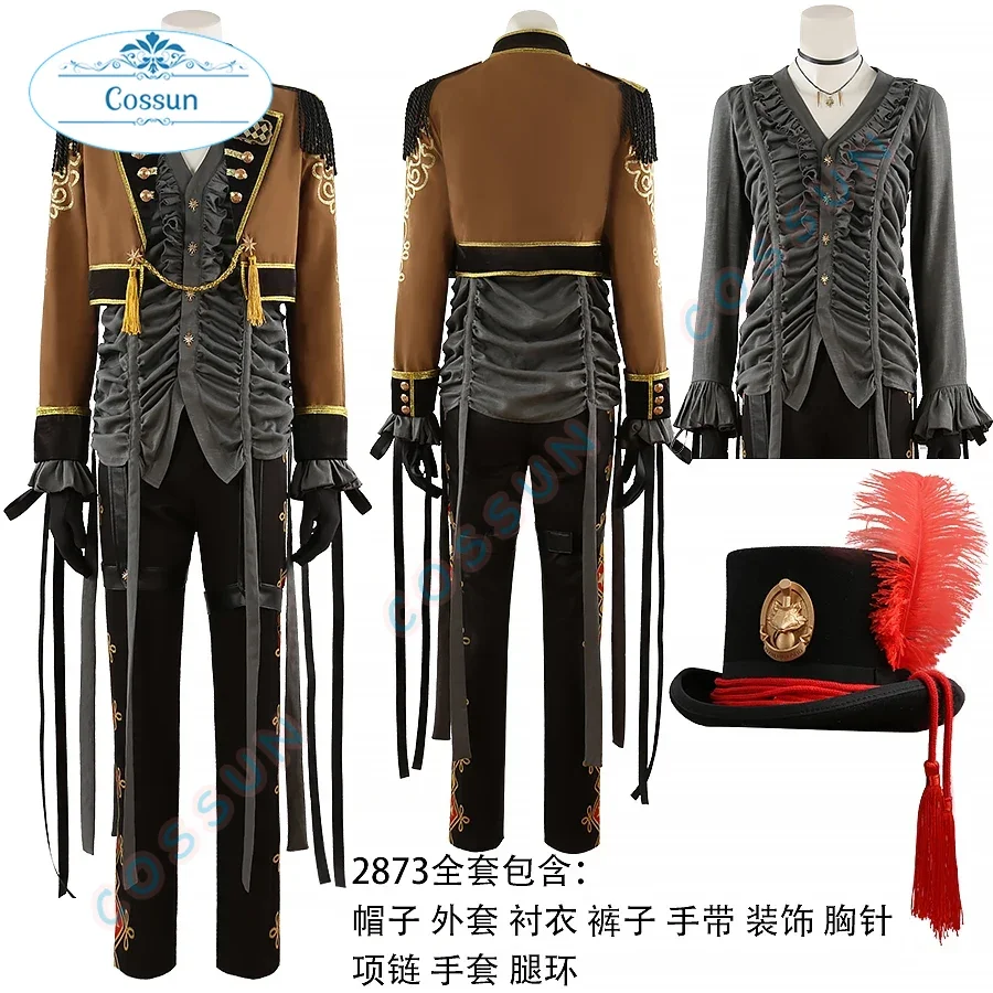 [Customized] Twisted-Wonderland Halloween Leona Cosplay Costume Game Outfits New Handsome Role Play Clothing 2023