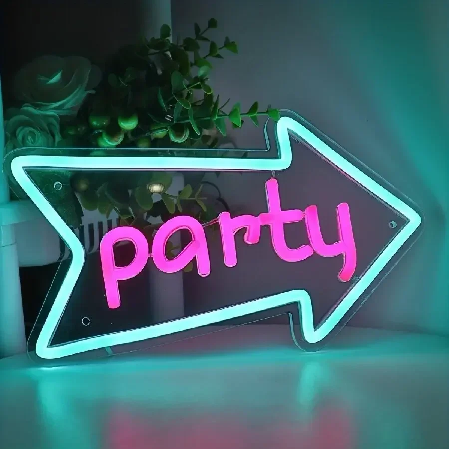 Happy Birthday Neon Sign for Wall Decor, with Switch, Reusable Neon Light Sign for All Party Decoration