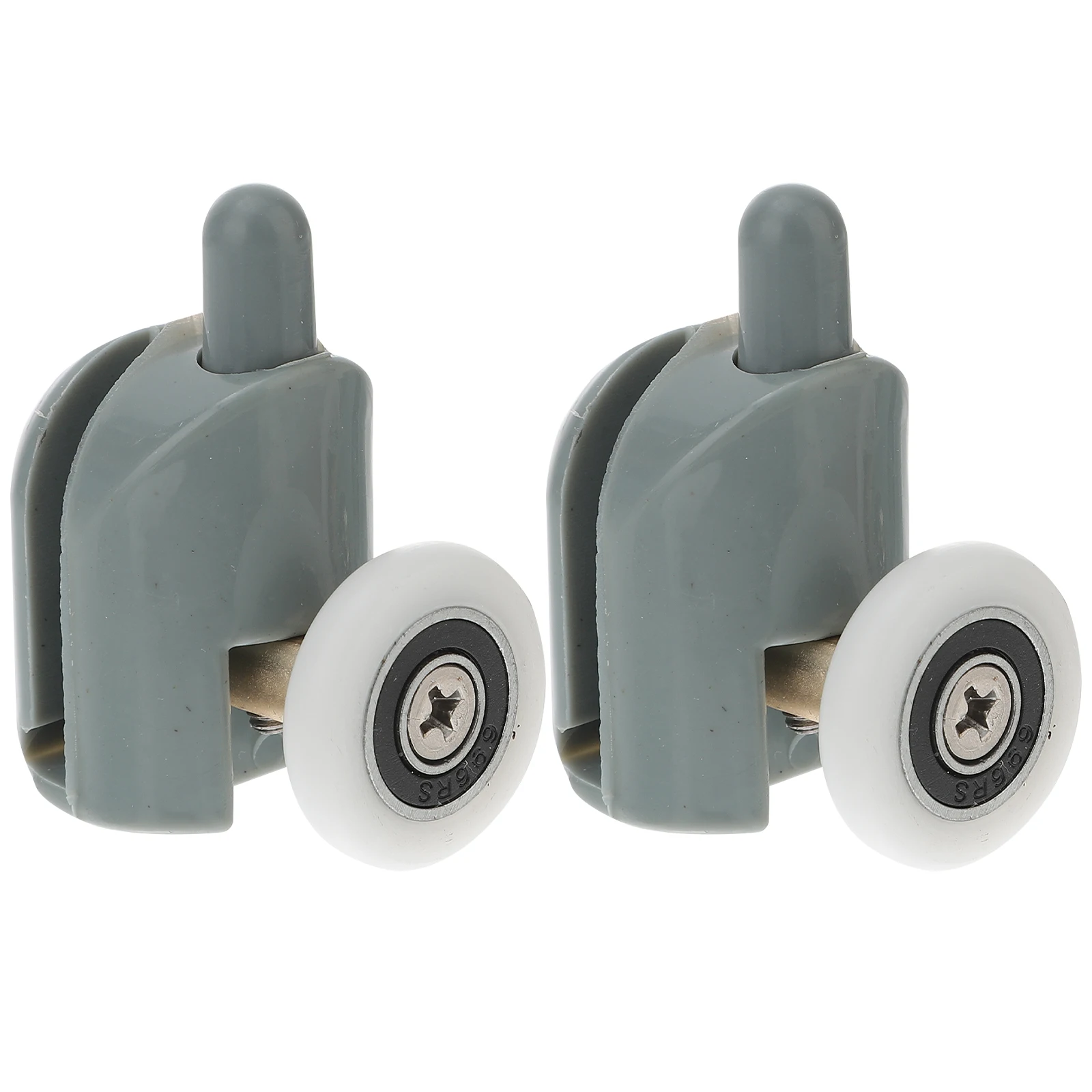 

10 Pcs Rollers Durable ABS Iron Shower Door Runners Sliding Shower Door Rollers Bathroom Doors Runners Wheels Glass Pulleys