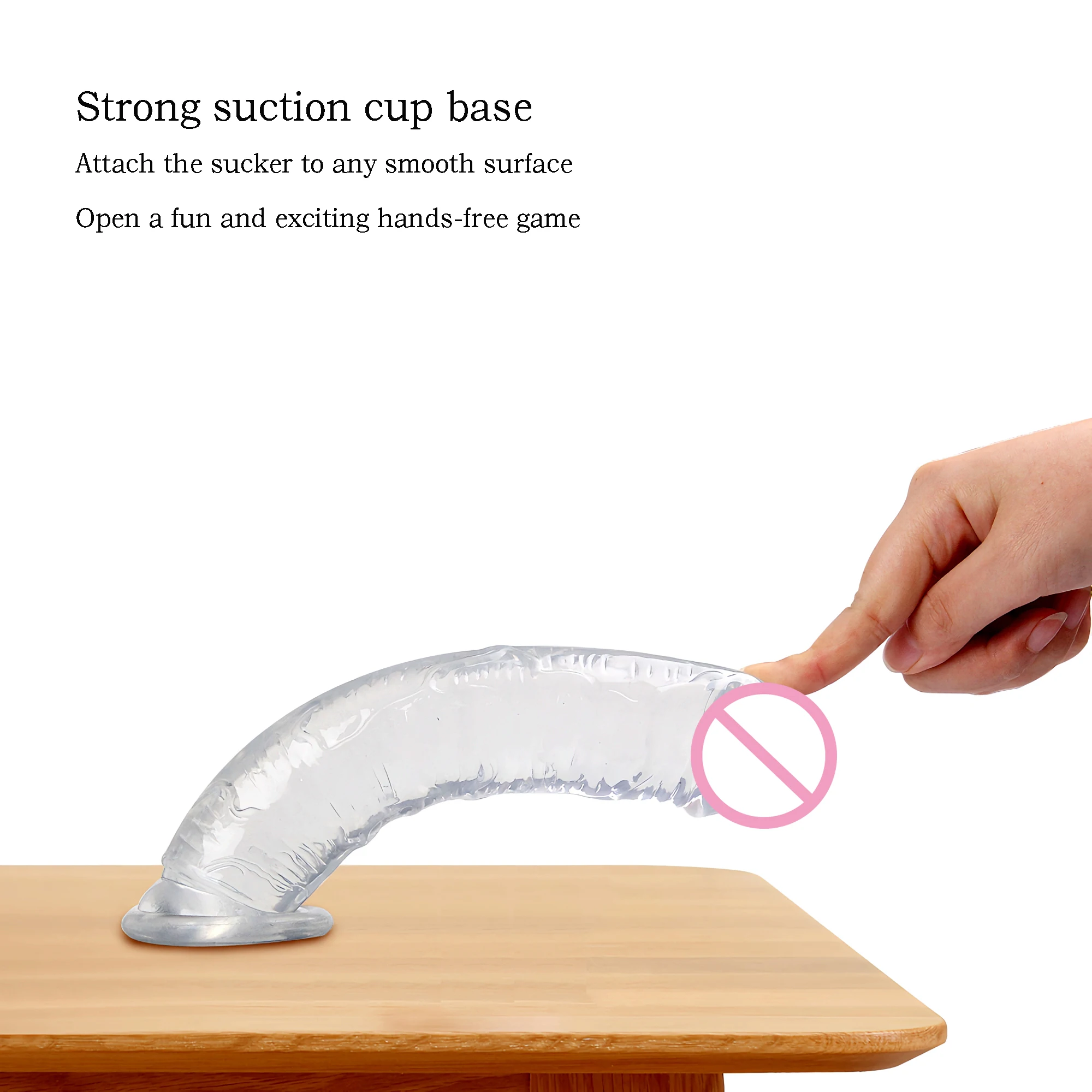 1 هدية مكونة من 4 مجموعات من دسار الجيلي الواقعي مع كوب شفط - لعبة جنسية للبالغين للنساء والرجال، 4 عبوات تشحيم مجانية، للاستخدام المهبلي والشرجي #2