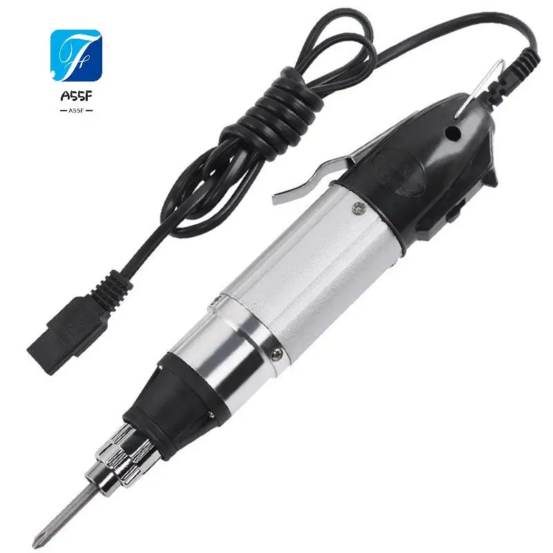 A55F-Electric Screwdriver With 2 Bits Stepless Speed AC220V DC Powered Electric Screwdriver Regulation Repair Tool