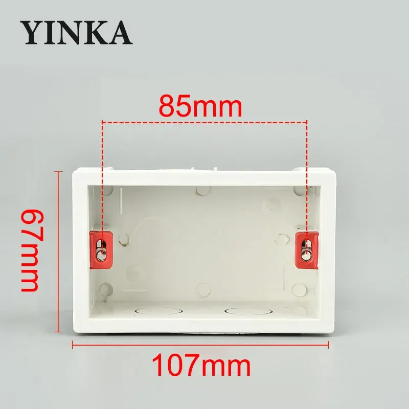 YINKA Installation Box Inside Box For 118 Type Switches And Socket Wiring Back Box Smart Switch Dark Box Wiring Box EU US