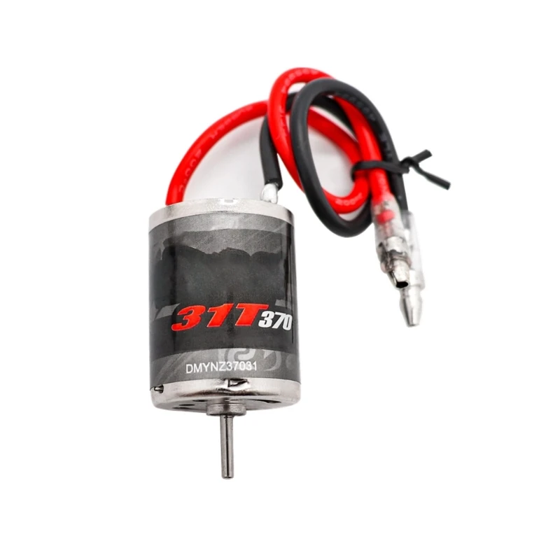 محرك التحكم عن بعد 370 محرك ناعم عزم دوران عالي 31T سهل التركيب للمركبات والقوارب المصقولة #2