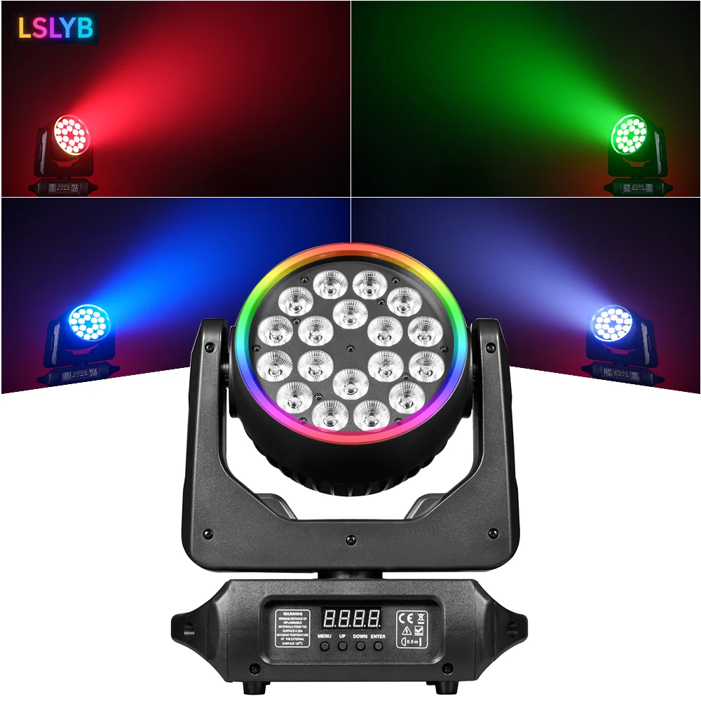 

200W RGBW 4in1 Moving Head Wash Stage Light Disco DJ Party Wash Effect Moving Head Light
