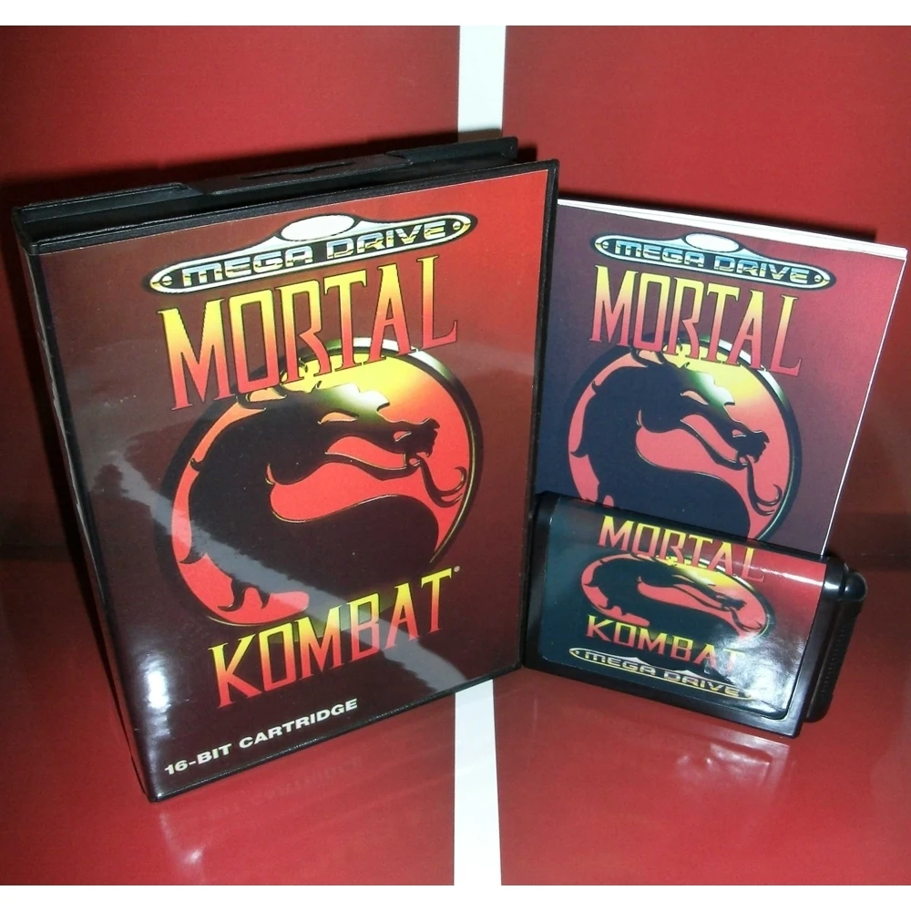 New Arrival Mortal Kombat 16bit MD Game Card With Retail Box & Manual Book For Sega Mega Drive/ Genesis