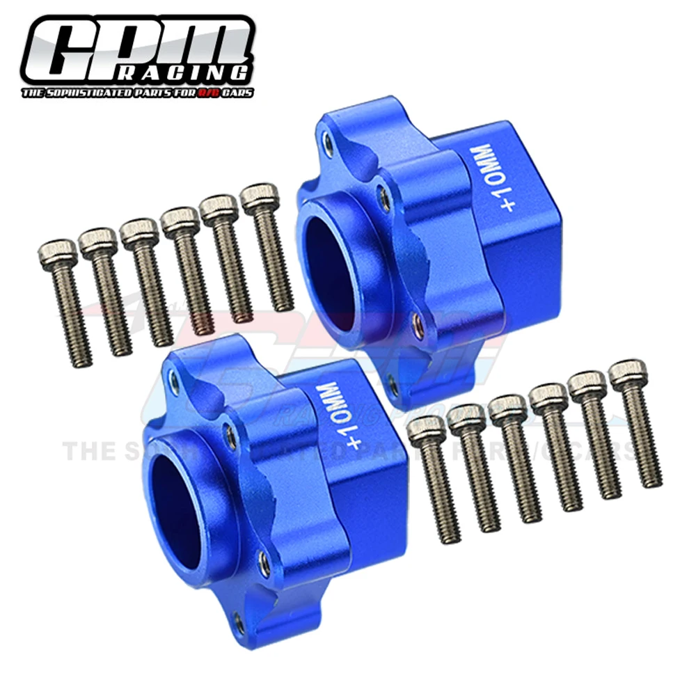 

GPM LOSI 1/8 LMT 4WD Solid Axle Monster Truck RC Car Upgrade Parts Metal Aluminum Alloy Widen +10mm Whee Hub Converter LOS43033