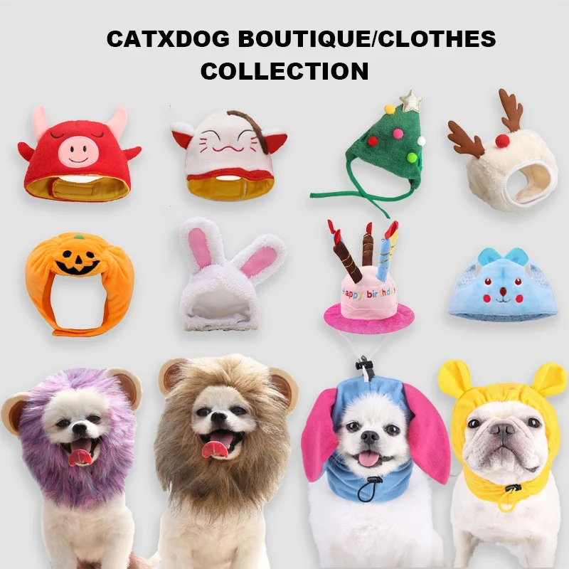 Cute Lion Hat for Christmas and Halloween – Fun Transformations for Cats and Dogs