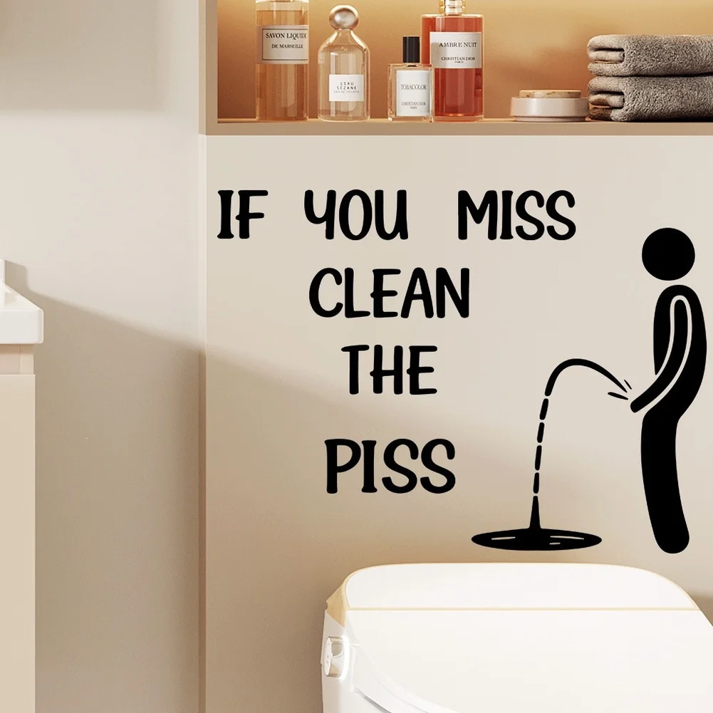 3 Piece Restroom Indicator Decal Set for Interior Walls Doors and Partitions Contemporary Design with Clean Visual Language