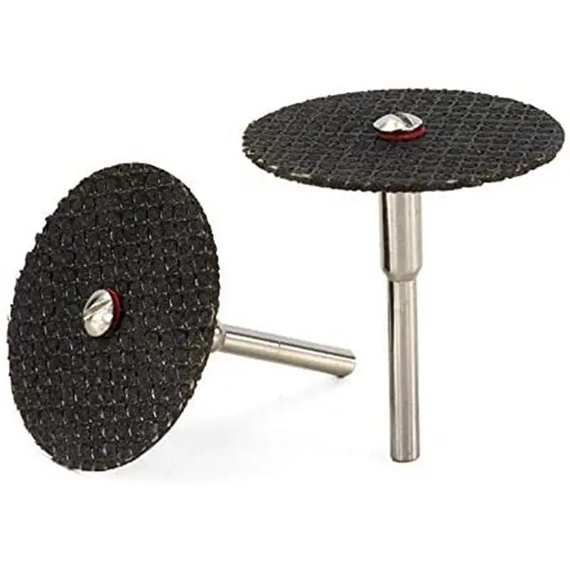 A84X-75Pcs 32Mm Grinding Wheel With Mandrels For Rotary Tools Resin Cutting Disc Mini Circular Saw Blade Rotary Cut Off Wheel