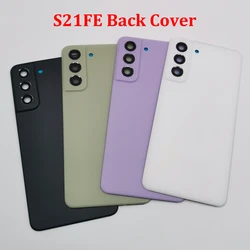 For Samsung Galaxy S21FE S21 FE Back Battery Cover Rear Door Housing Cover Replacement With Camera Lens for Galaxy S21fe G990B