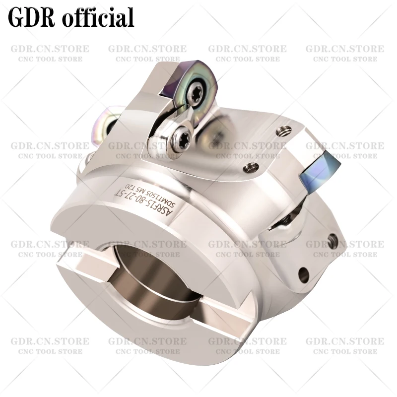 GDR ASRF12 ASRF15 face milling cutter head, ASRF 50 63 80 insertion SDMT1205 SDMT1505 FMB22 FMB