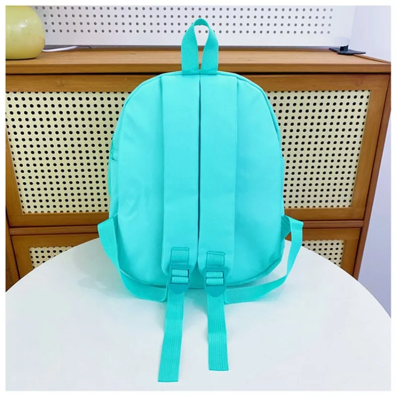 Hatsune Miku Backpack Anime Pain Bag Hatsune Miku Plush Bag Cute Girl High Capacity Backpack Cartoon Squinting Eyes Child Bag