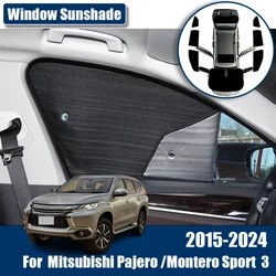For Mitsubishi Pajero Sport 3 Accessories Shogun Montero Sport 2015-2024 Car Sunshade Windshield Visor Cover Auto Interior Parts