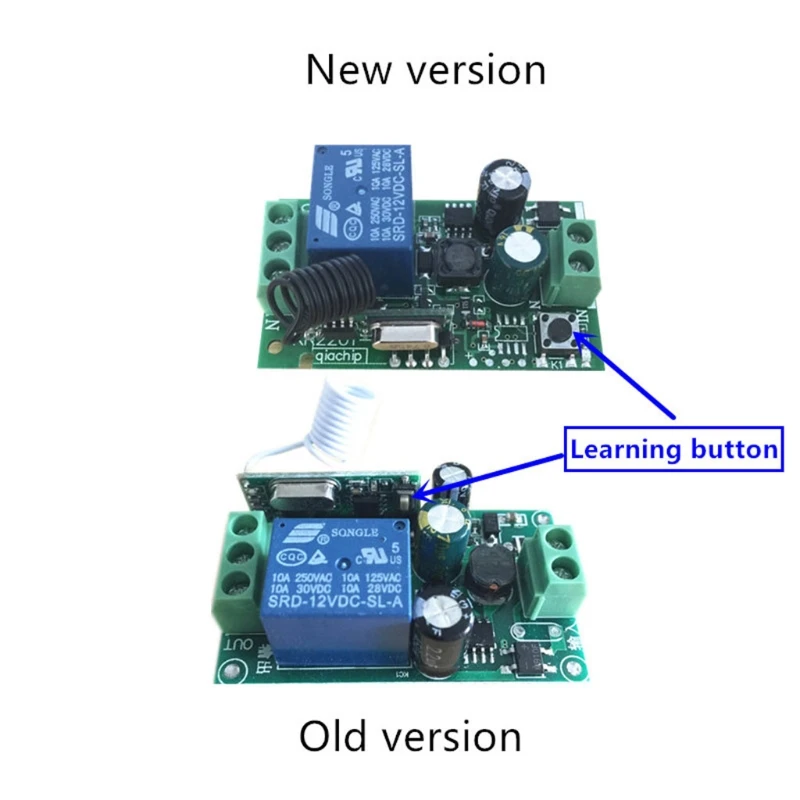 Bộ phát công tắc điều khiển từ xa rơle không dây RF 1CH 433 MHz có đầu thu F19E