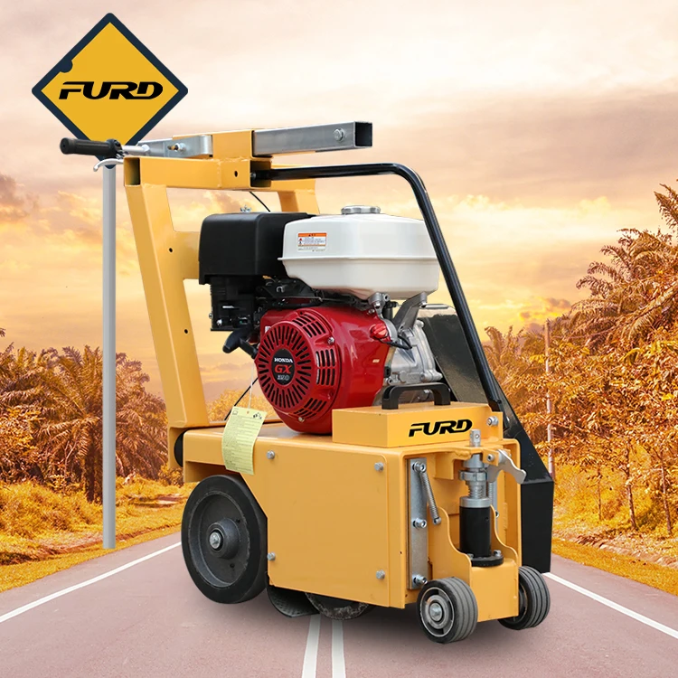 Operated convenient 250mm asphalt road milling machine concrete scarifier