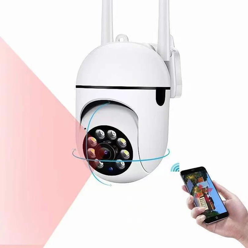 1080P WiFi Camera Home PTZ IP Camera Color Night Audio Wireless Surveillance Camera Auto Tracking Security CCTV Camera