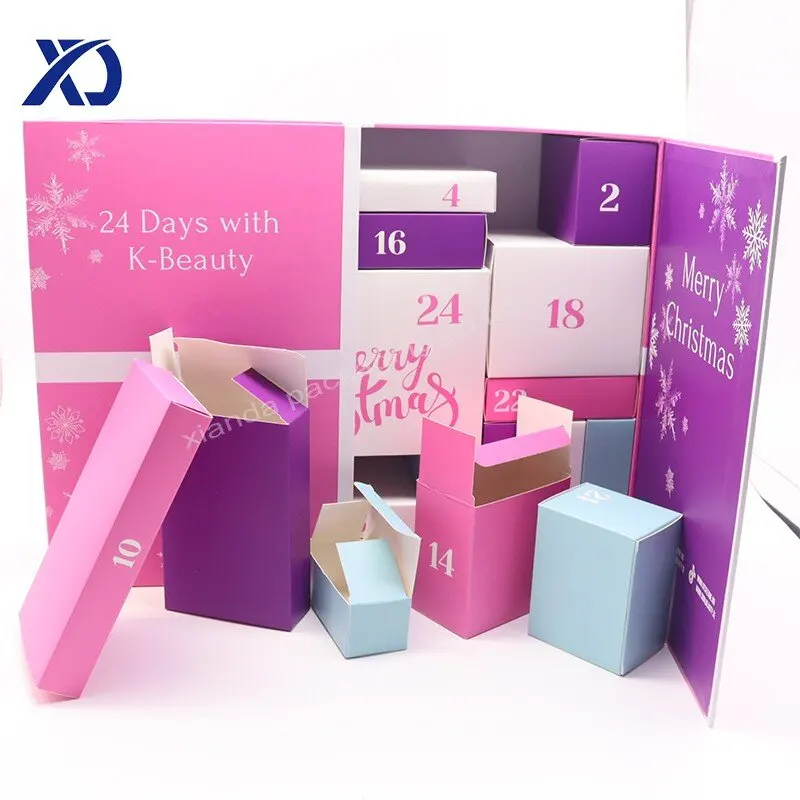 Customization.New Festive Surprise Christmas Countdown Advent Calendar Box Crystal Ramadan Gifts Christmas Advent Calender Box C