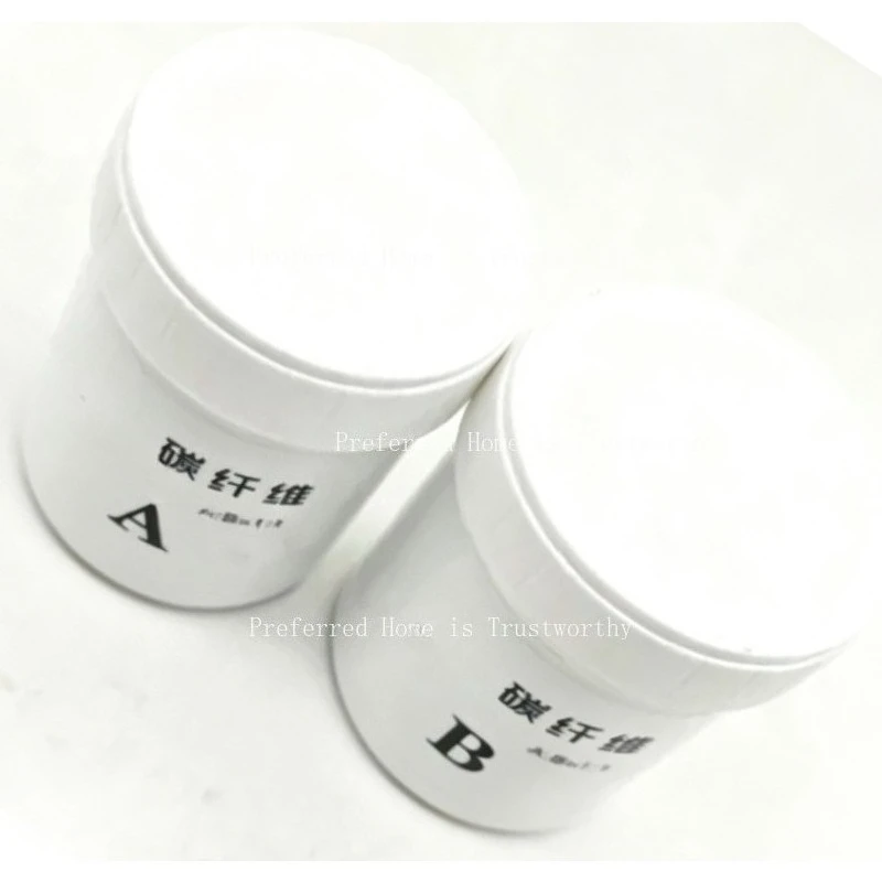 Suitable for 1:1 Ratio AB Epoxy Resin Glue, High Gloss Carbon Fiber Bottom Glue Easy‑Penetrating Adhesive for Handmade DIYCrafts