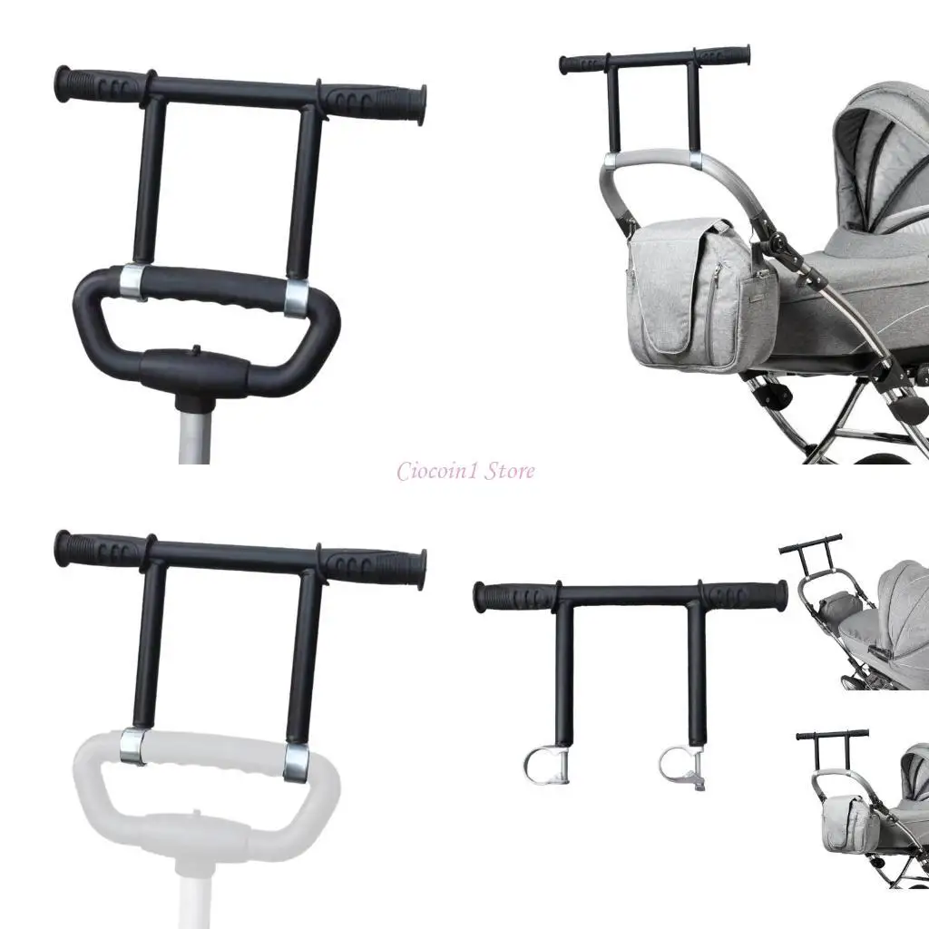

Y1UB Extendable Pram Push Handle Pram Handlebar Extender Comfortable Grip Pram Handle Extension Simple Install