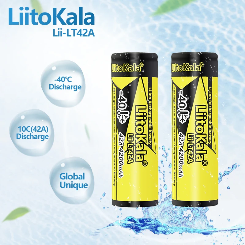 1-16 szt. Lii-LT42A LiitoKala 21700 4200mah akumulator 3.7V 10C rozładowuje baterie o dużej mocy do urządzeń o dużej mocy