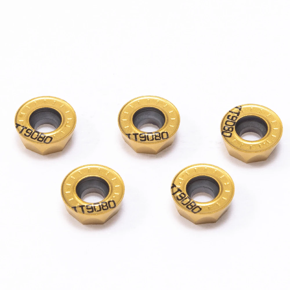 Alta Qualidade Filé Interno, Inserção de carboneto R6, RPMT1204 M C, Metal CNC Turnning Parts, Ferramenta Torno RPMT, TT9080