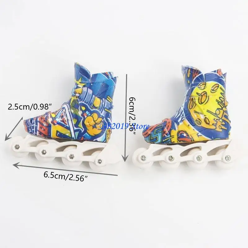 Q0KB 1 Đôi Giày Mini Ngón Tay Giày Trượt Patin Mini Thoáng Mát Giày Trượt Patin Mini Ngón Tay