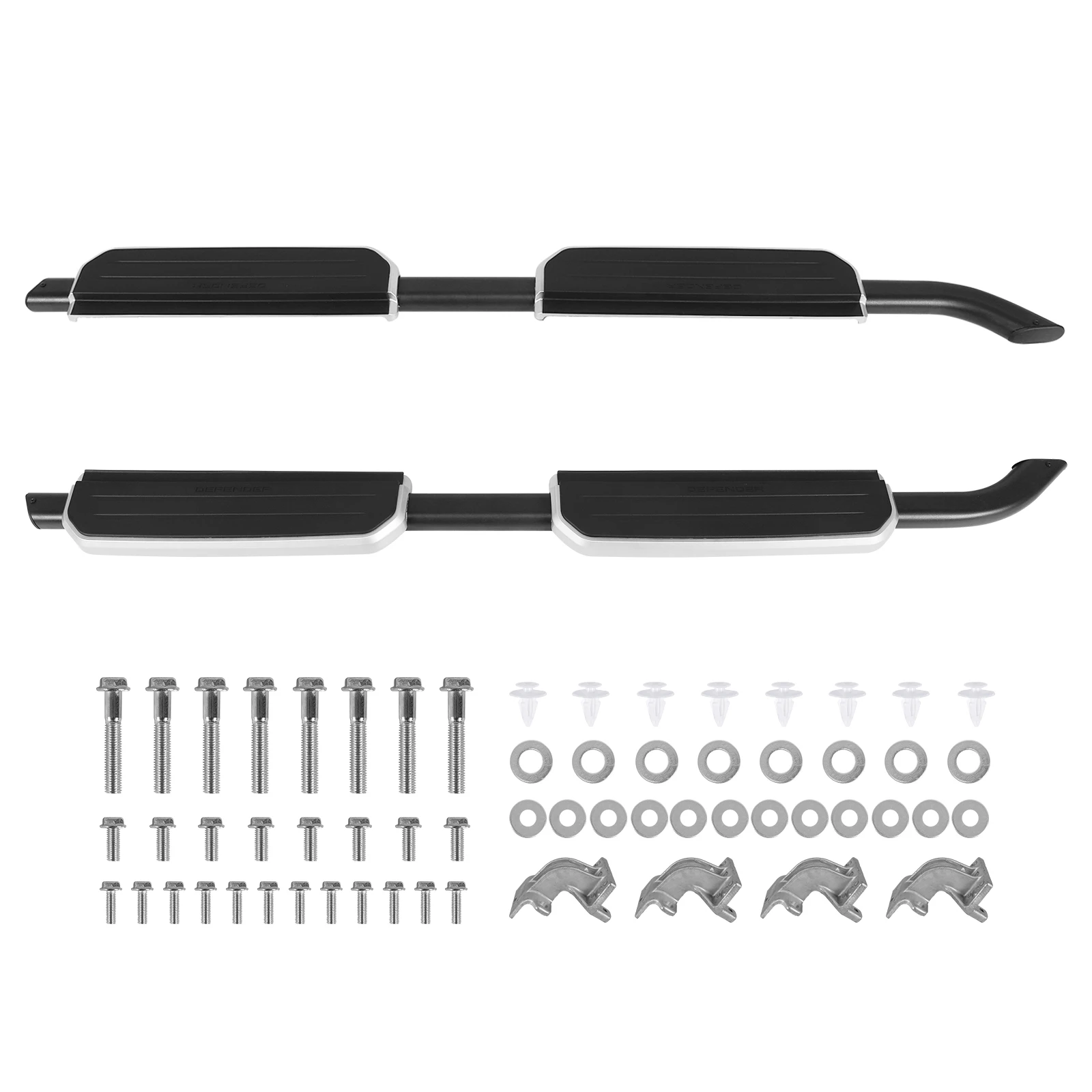 ل 2020-2024 لاند روفر ديفندر تشغيل لوحات ارتداء مقاومة قضبان السكك الحديدية عالية الحاملة Nerf القضبان اكسسوارات إصلاح السيارات