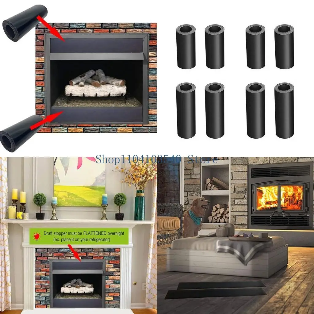 

02DC 2 шт. Магнитные крышки для каминов Регулируемые камины Стопор для тяги экономит энергию