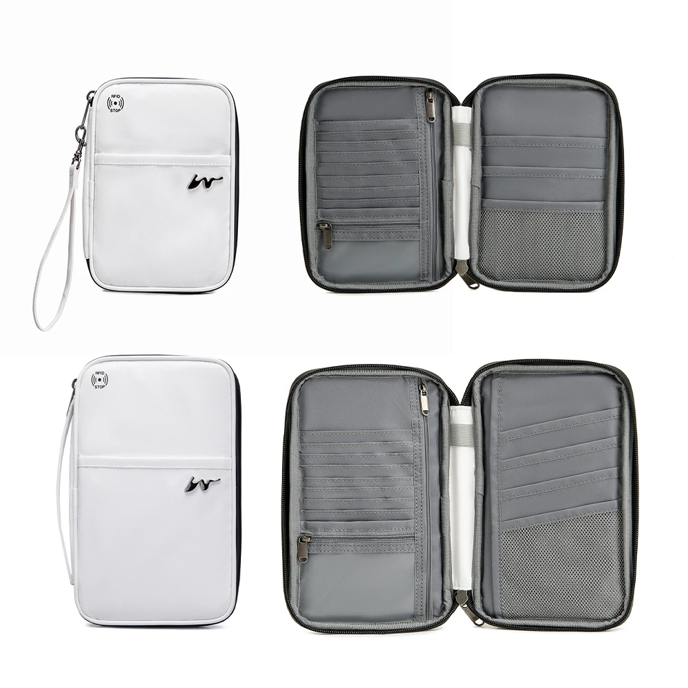 RPET Premium Family Travel Document Organizer Case porta pasaportes familiare capious card protect portafogli porta passaporto RFID