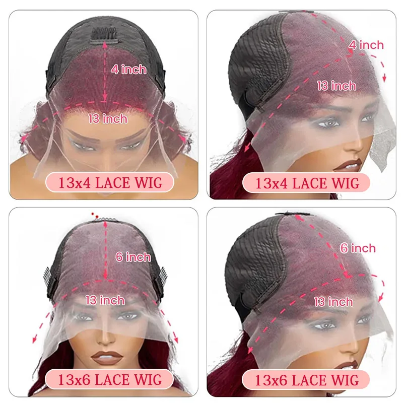 99J بورجوندي الجسم موجة الدانتيل شعر مستعار أمامي شعر الإنسان 13x4 13x6 الدانتيل أمامي باروكة من شعر طبيعي 200 الكثافة شعر مستعار أحمر اللون للنساء