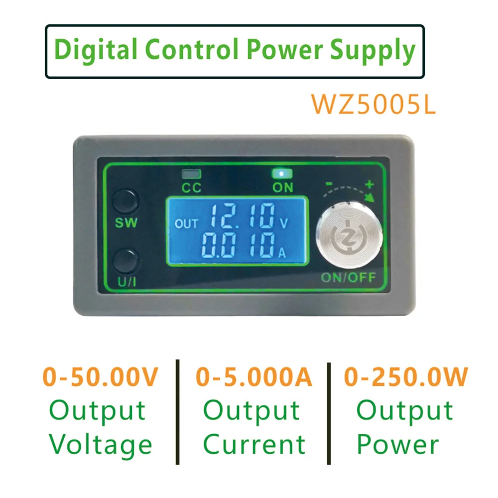 DC DC Buck Converter CC CV 0-50V 5A 5V 6V 12V 24V 36V 48V Power Module Adjustable Regulated Laboratory Step-down Power Supply