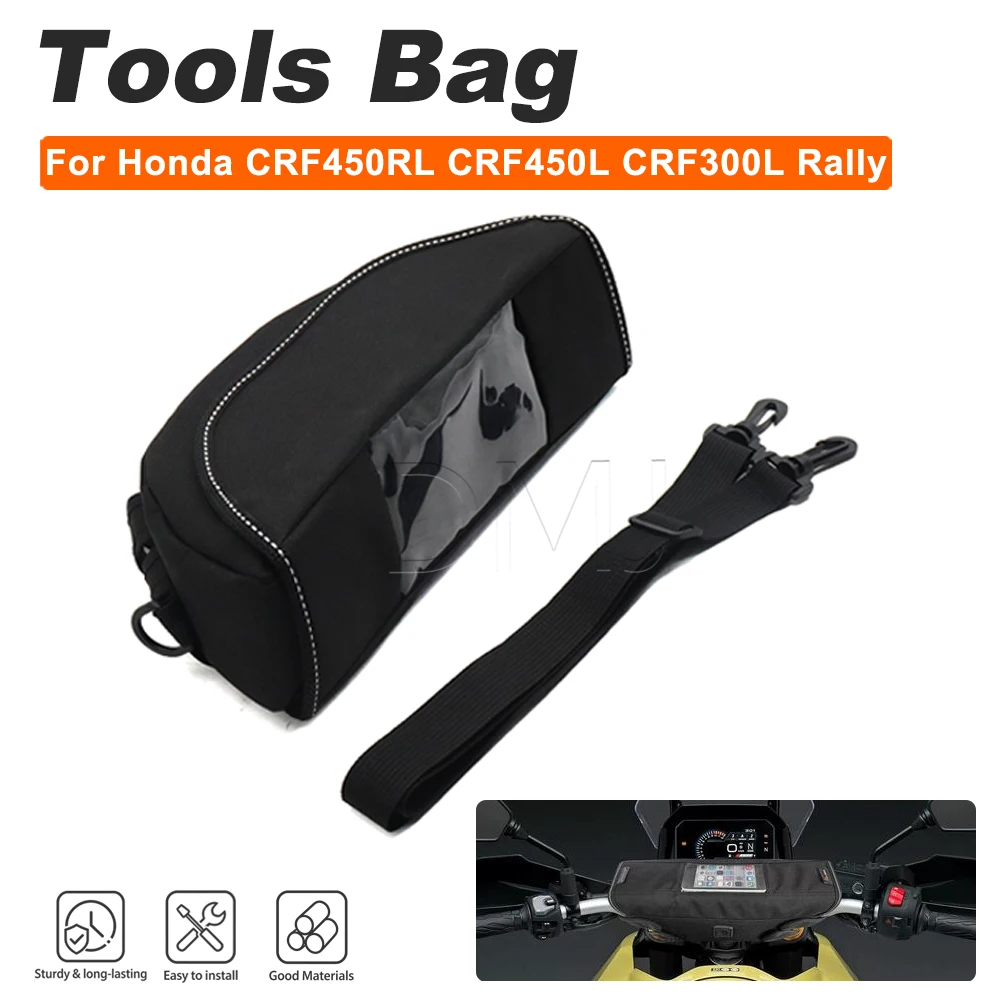 Motorcycle Dustproof Convenient Travel Handlebar Bag Tools Bag For Honda CB500 X F CB125F CRF450RL CRF250L ABS
