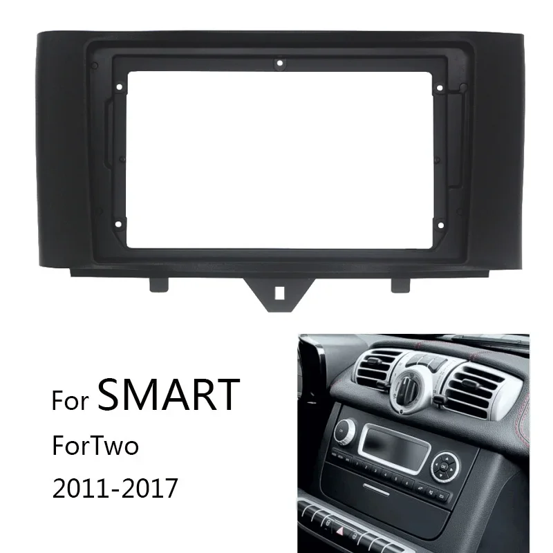Car Radio Refit Fascia For SMART ForTwo 2011 2012 2013 2014 2015 2016 2017 Auto Stereo Installation Frame Kit