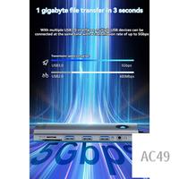 C9-ORICO Type C Docking Station HUB 10-In-1 USB 3.0 Hub PD100W Adapter Forpc Laptop Accessories A