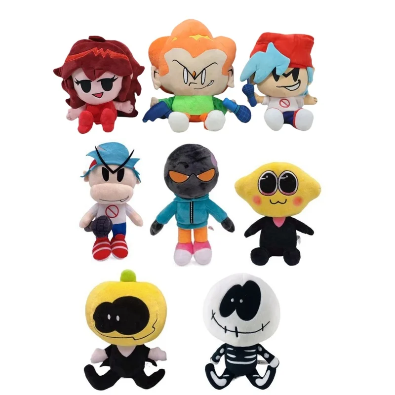 Disponibile Fnf Nene Pico Darnell Peluche Venerdì sera Funkin Bomber Lemon Personaggio da collezione Figure Bambole di pezza Regali di modello