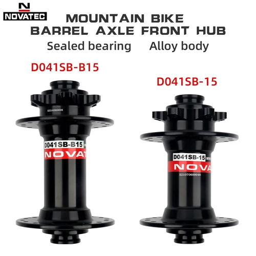 Imagen 1 del producto Novatec Boost hub D041SB-15 15x110mm mtb buje delantero 32 agujeros a través de 15x100mm cubo de rodamiento 32H piezas de bicicleta
