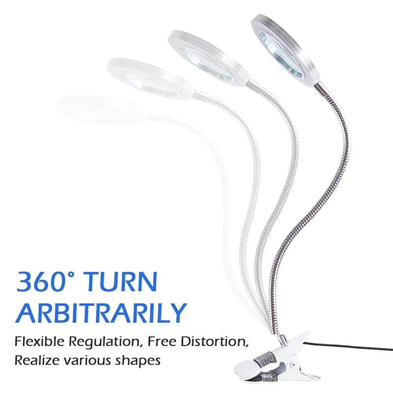 Desk Lamp USB Rechargeable Table Lamp with Clip Bed Reading Book Night Light LED Desk Lamp Table Eye Protection Lamp