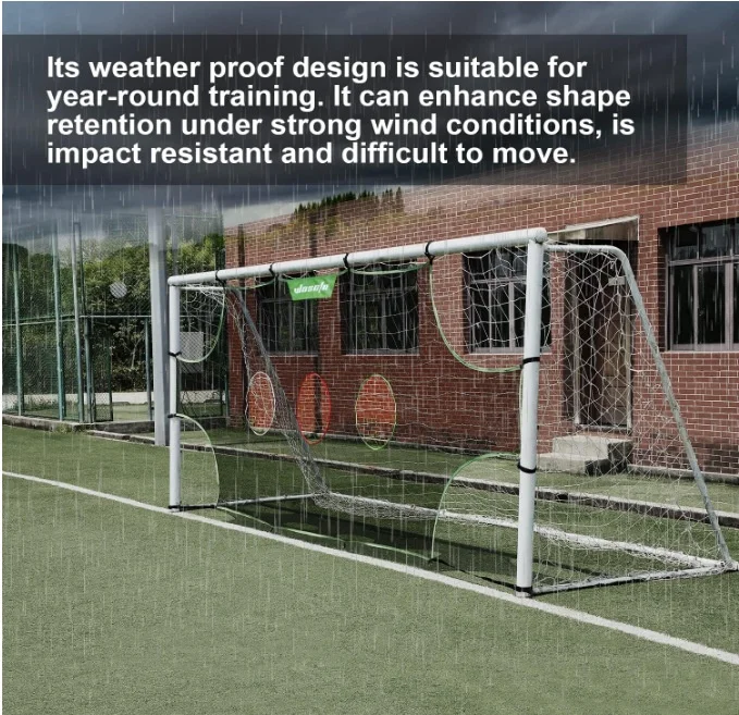 شبكة هدف كرة القدم المحمولة القابلة للفصل للتدريب الداخلي/الخارجي جريء 11/7/5 سعة الأشخاص معدات تدريب شبكة كرة القدم الجديدة
