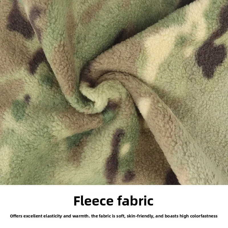 Camouflage Winter Riding Warm Cover Cold Mask Fleece Motorcycle Outdoor Windproof Scarf Thermal Neck Gaiter for Men Women