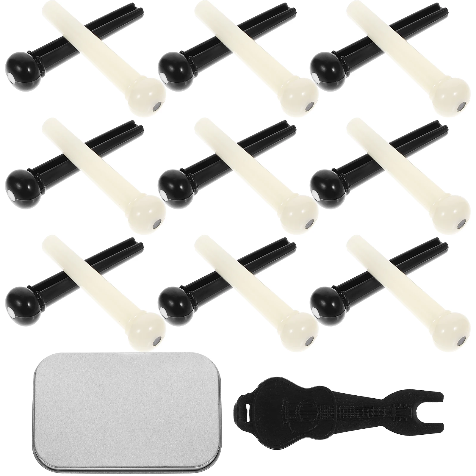 

1Set Guitar Bridge Pin Set for Acoustic Guitars Durable Materials Comfortable Experience String Fixation Guitar Bridge Pins