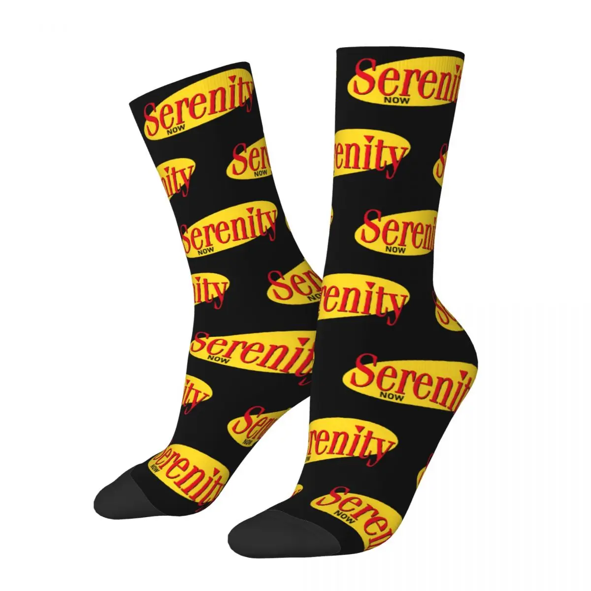 Men's Seinfeld Costanza Comdy Socks Warm Funny Happy Serenity Now! Socks Harajuku Accessories Middle TubeSocks Little Small Gift